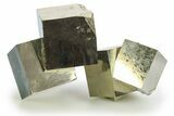 Shiny, Natural Pyrite Cube Cluster - Navajun, Spain #298975-1